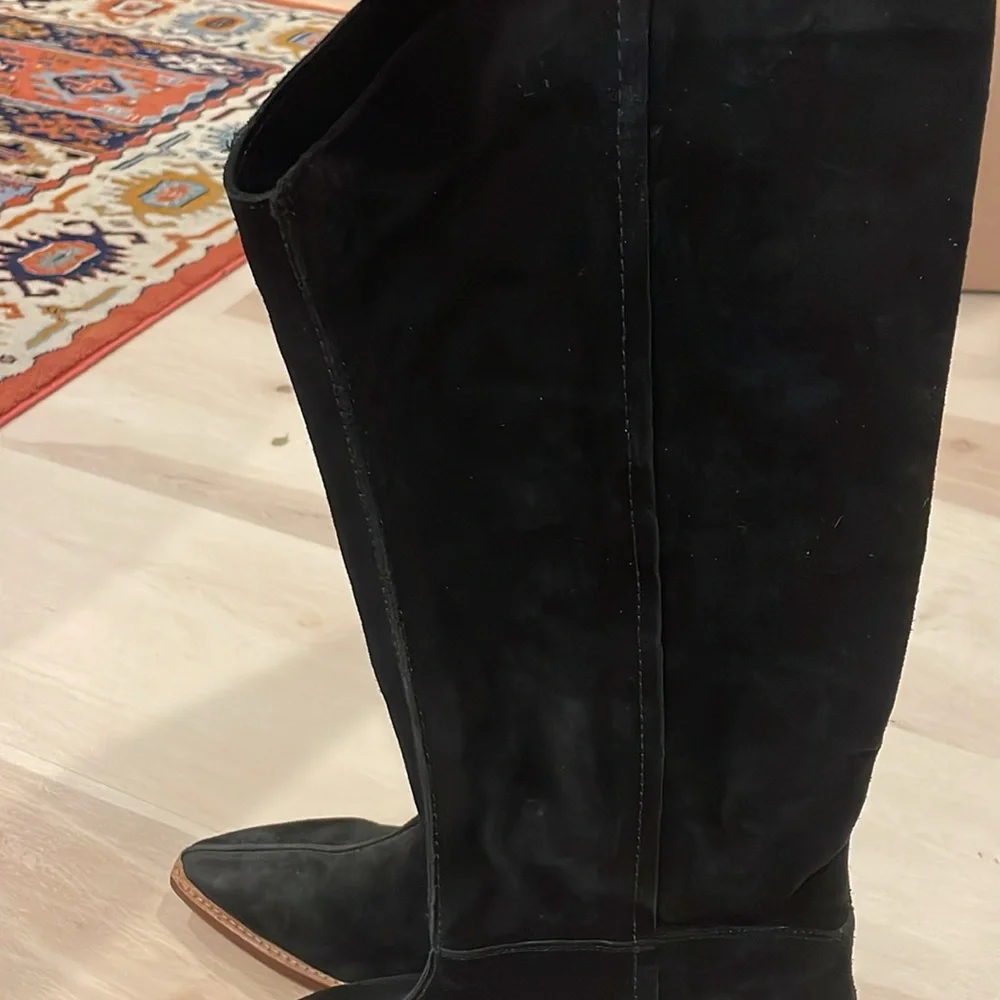 Free People Sway black genuine suede Low western inspired boots new 39 - Picture 10 of 12
